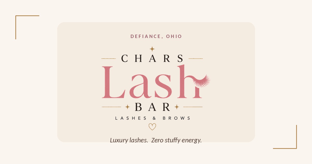 Char's Lash Bar website preview